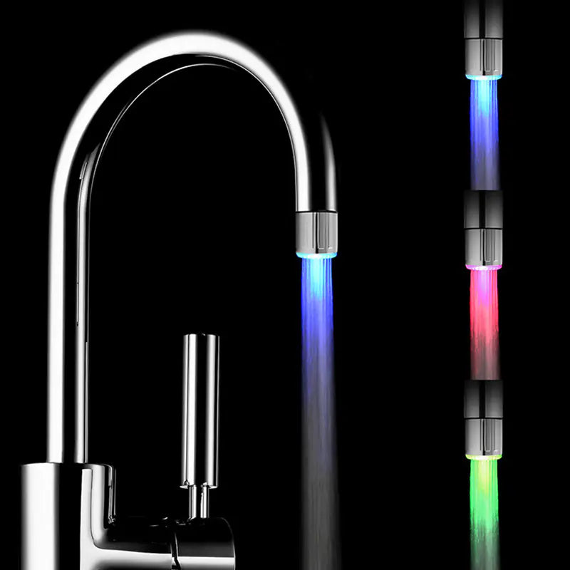 Intelligent LED Temperature-Sensitive Faucet Shower