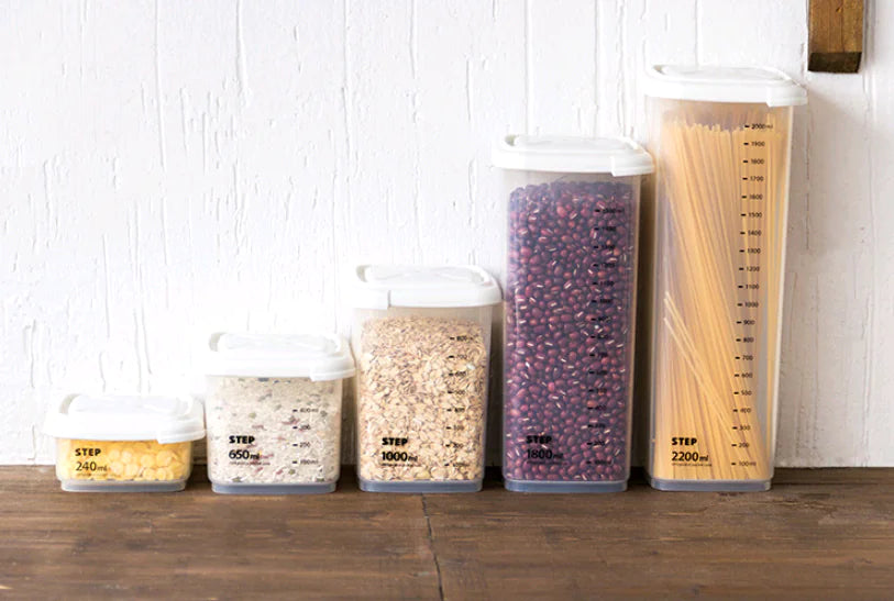 Food Storage Canister with Measuring Kitchen Box