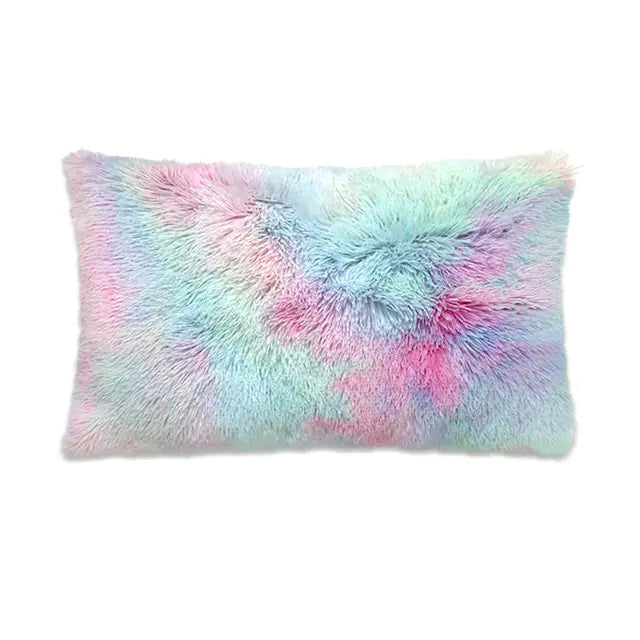 Plush Pillow Case for Winter with Long Fluffy Sleeves
