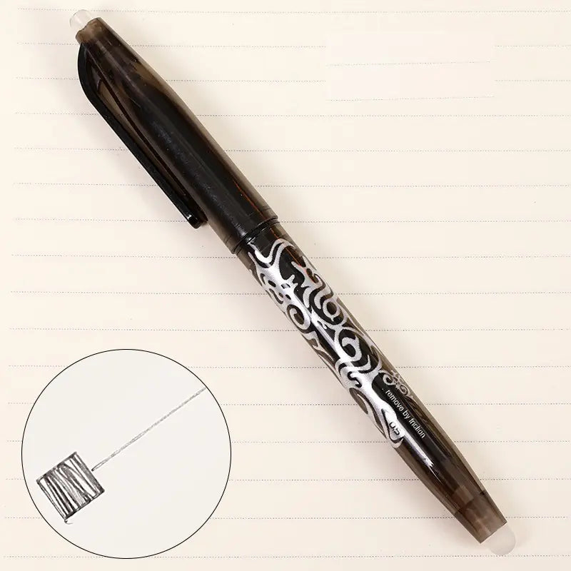 8-Color Erasable Gel Pens - 0.5mm Ballpoint Pens