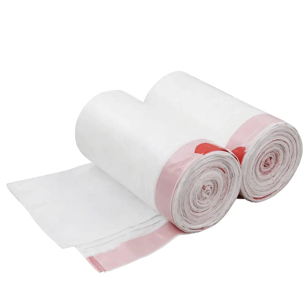 Doryh 5 Gallon Drawstring Trash Bags White Garbage Bags 120 Counts