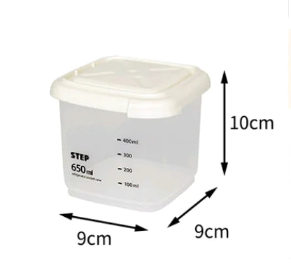 Food Storage Canister with Measuring Kitchen Box