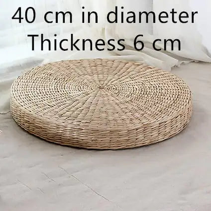 Tatami Straw Futon Cushion for Yoga and Bay Windows