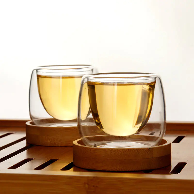 Handcrafted Double-Wall Borosilicate Glass Tea Set