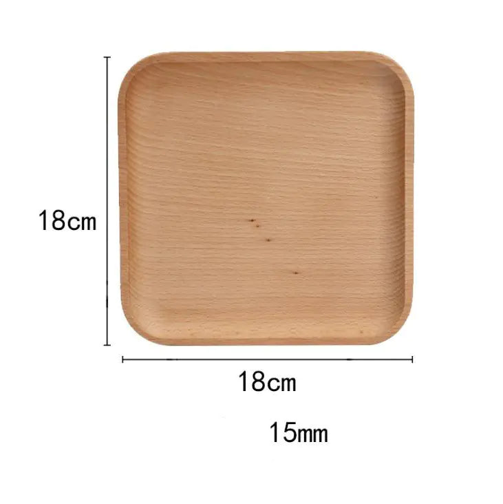 Creative Irregular Oval Japanese Solid Wood Plate
