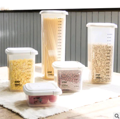Food Storage Canister with Measuring Kitchen Box