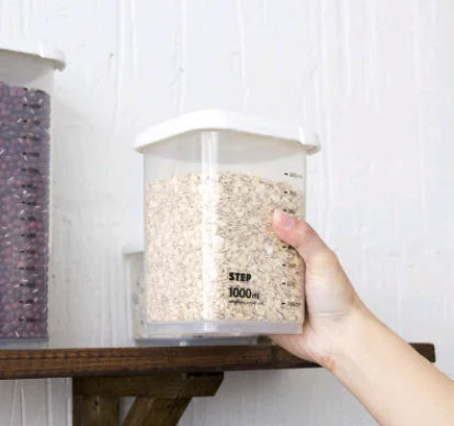 Food Storage Canister with Measuring Kitchen Box