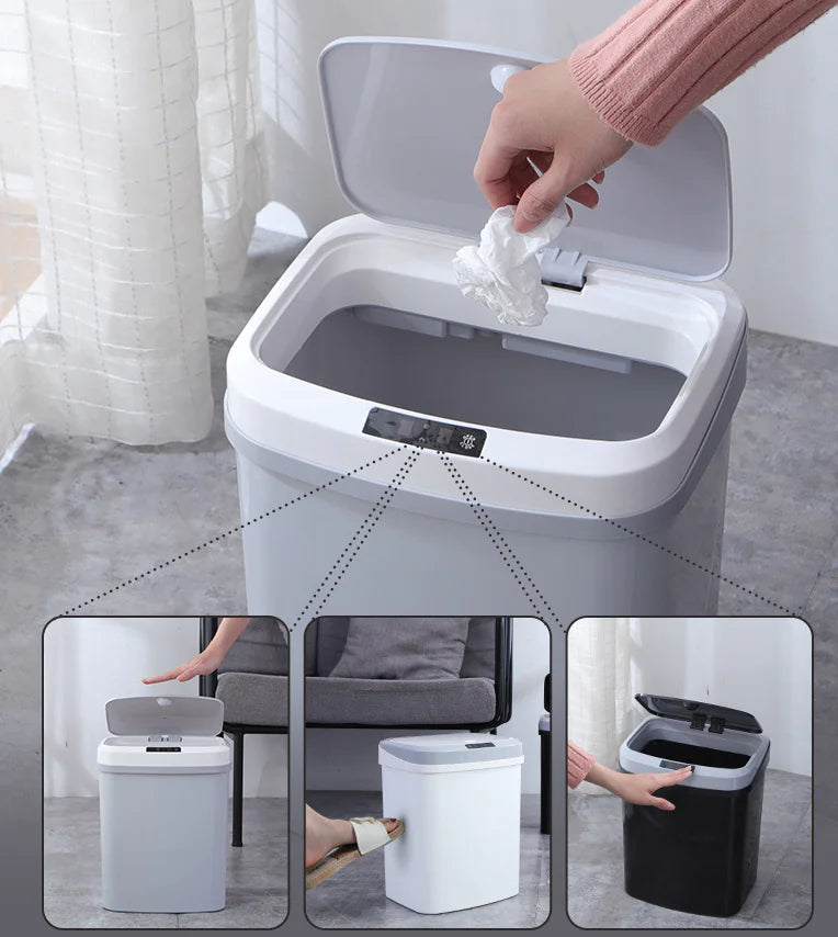 Smart Sensor Trash Can with Automatic Lid