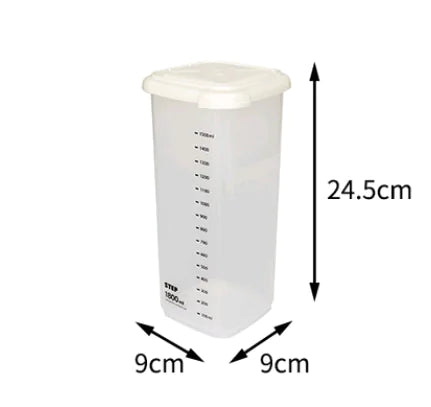 Food Storage Canister with Measuring Kitchen Box