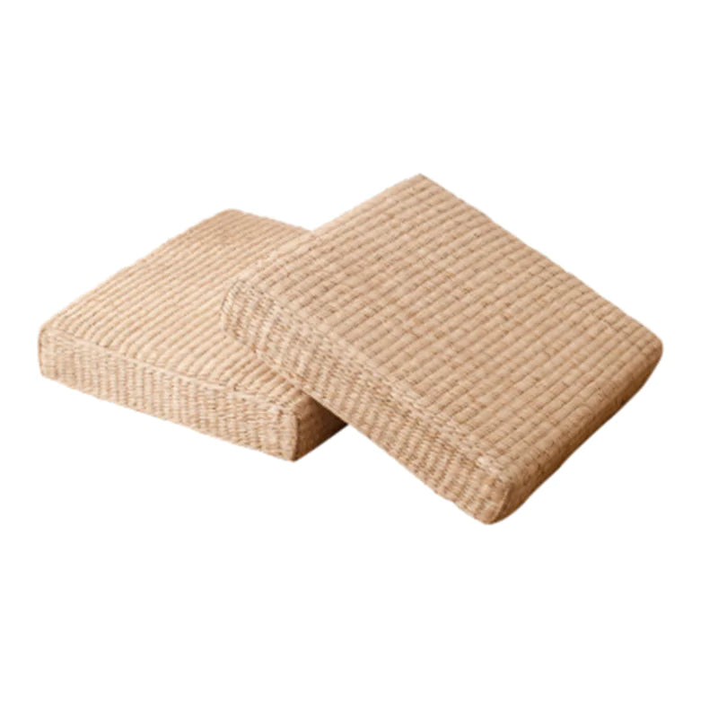 Tatami Straw Futon Cushion for Yoga and Bay Windows