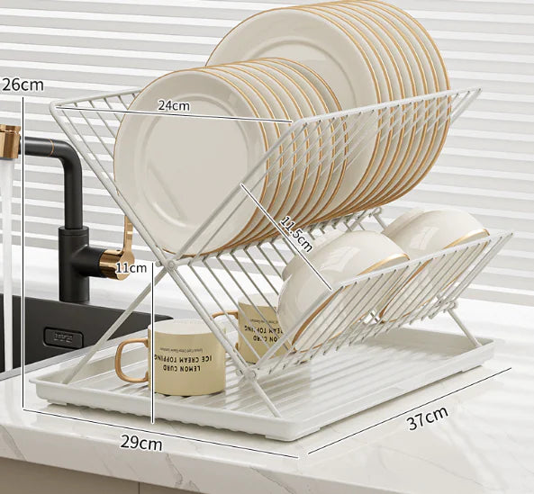 Stainless Steel Kitchen Sink Rack with Expandable Design