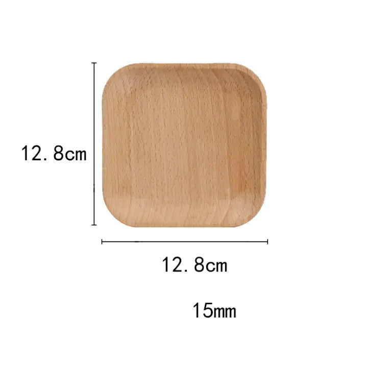 Creative Irregular Oval Japanese Solid Wood Plate