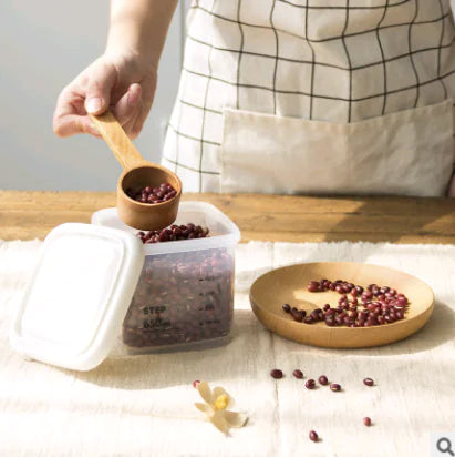 Food Storage Canister with Measuring Kitchen Box