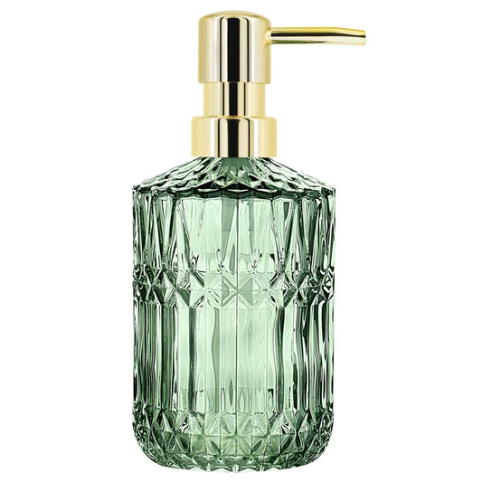 YunNasi Soap Dispenser with Pump Refillable Liquid Hand Soap Dish Soap Dispensers for Bathroom Counter Kitchen Sink (Green)