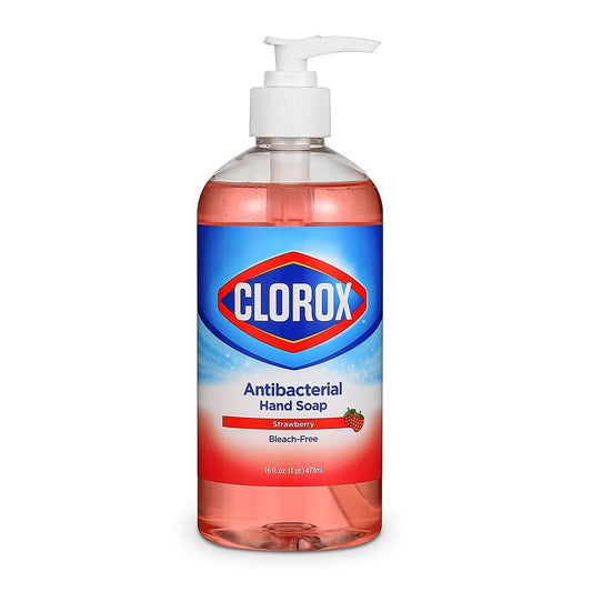 Clorox Liquid Hand Soap Pump oz Hand Soap Liquid Hand Soap Eliminates Germs and Bacteria Soft on Hands Tough on Dirt Strawberry 16 Ounce - Clorox Hand Soap Hand Wash Soft Soap Foam Soap