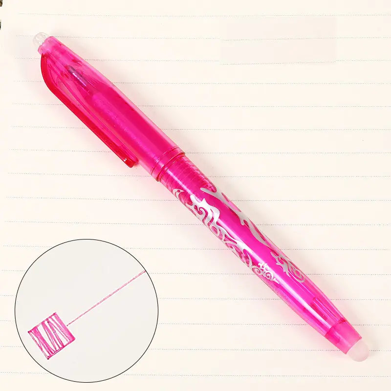 8-Color Erasable Gel Pens - 0.5mm Ballpoint Pens
