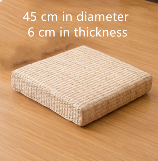 Tatami Straw Futon Cushion for Yoga and Bay Windows