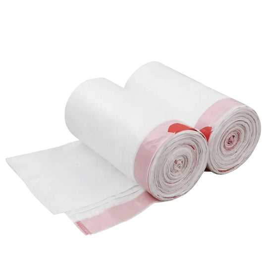 Doryh 5 Gallon Drawstring Trash Bags White Garbage Bags 120 Counts