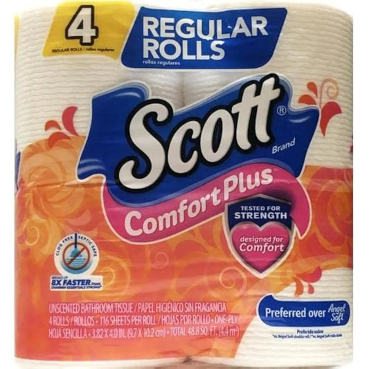 Scott Toilet paper 4 Count (Pack of 1)
