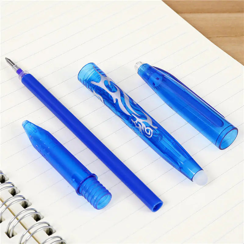 8-Color Erasable Gel Pens - 0.5mm Ballpoint Pens