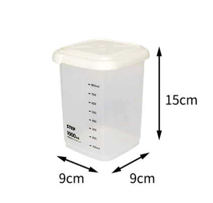 Food Storage Canister with Measuring Kitchen Box