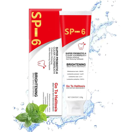 Super ProbioticSp-6 Toothpaste Sp-6 Ultra Whitening Toothpaste Sp-6 Probiotic Toothpaste Whitening SP 6 Toothpaste Fresh Breath Deep Cleaning Care Toothpaste