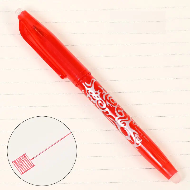 8-Color Erasable Gel Pens - 0.5mm Ballpoint Pens