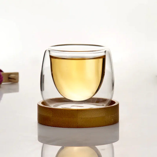 Handcrafted Double-Wall Borosilicate Glass Tea Set