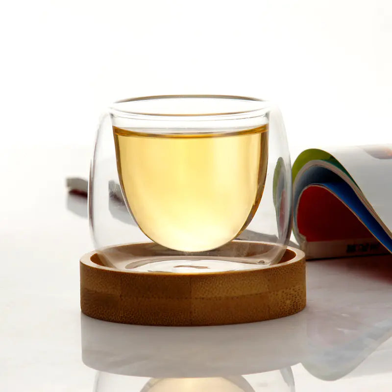 Handcrafted Double-Wall Borosilicate Glass Tea Set